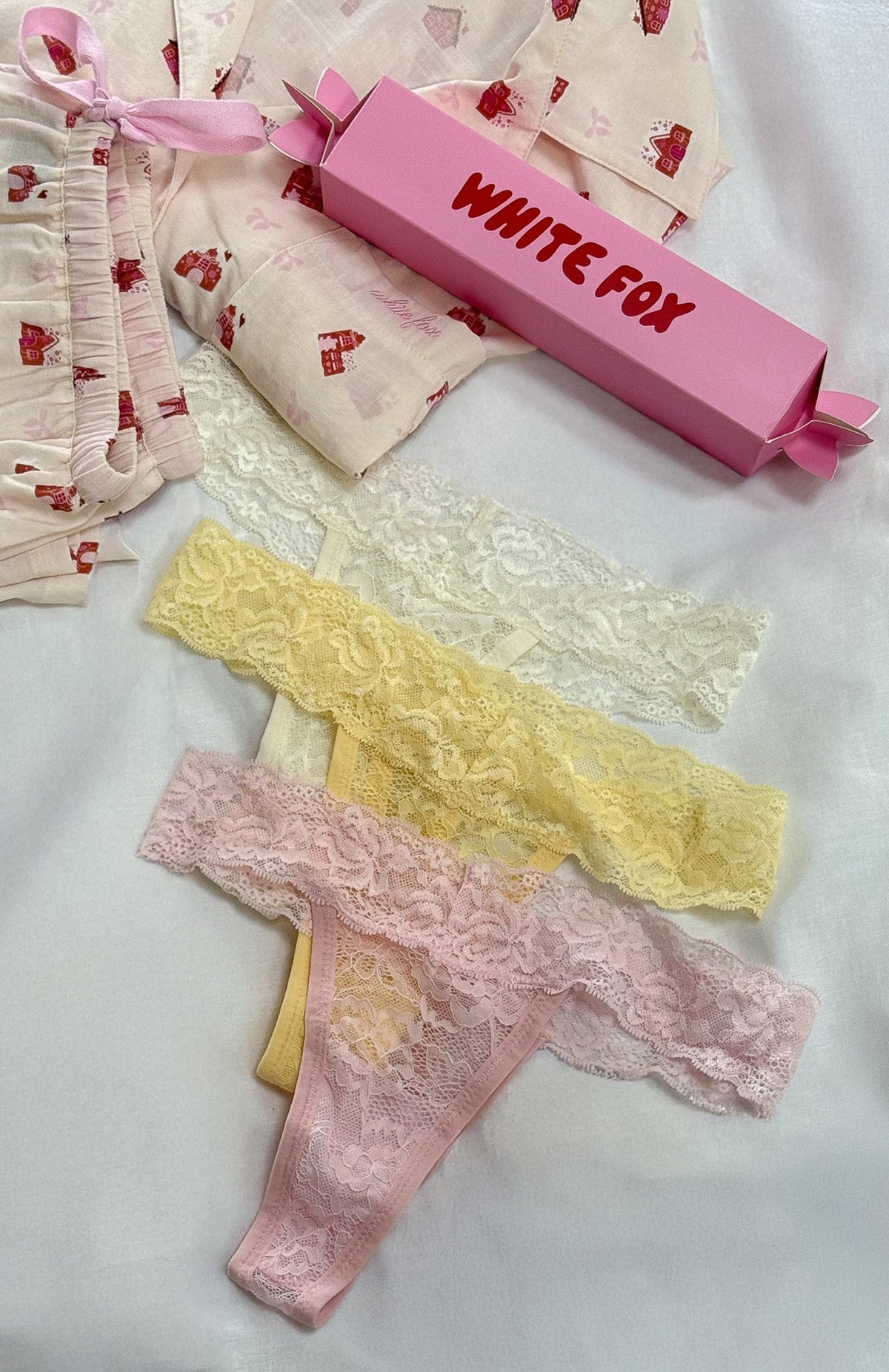 Heart Strings Underwear Set Pastel Mix