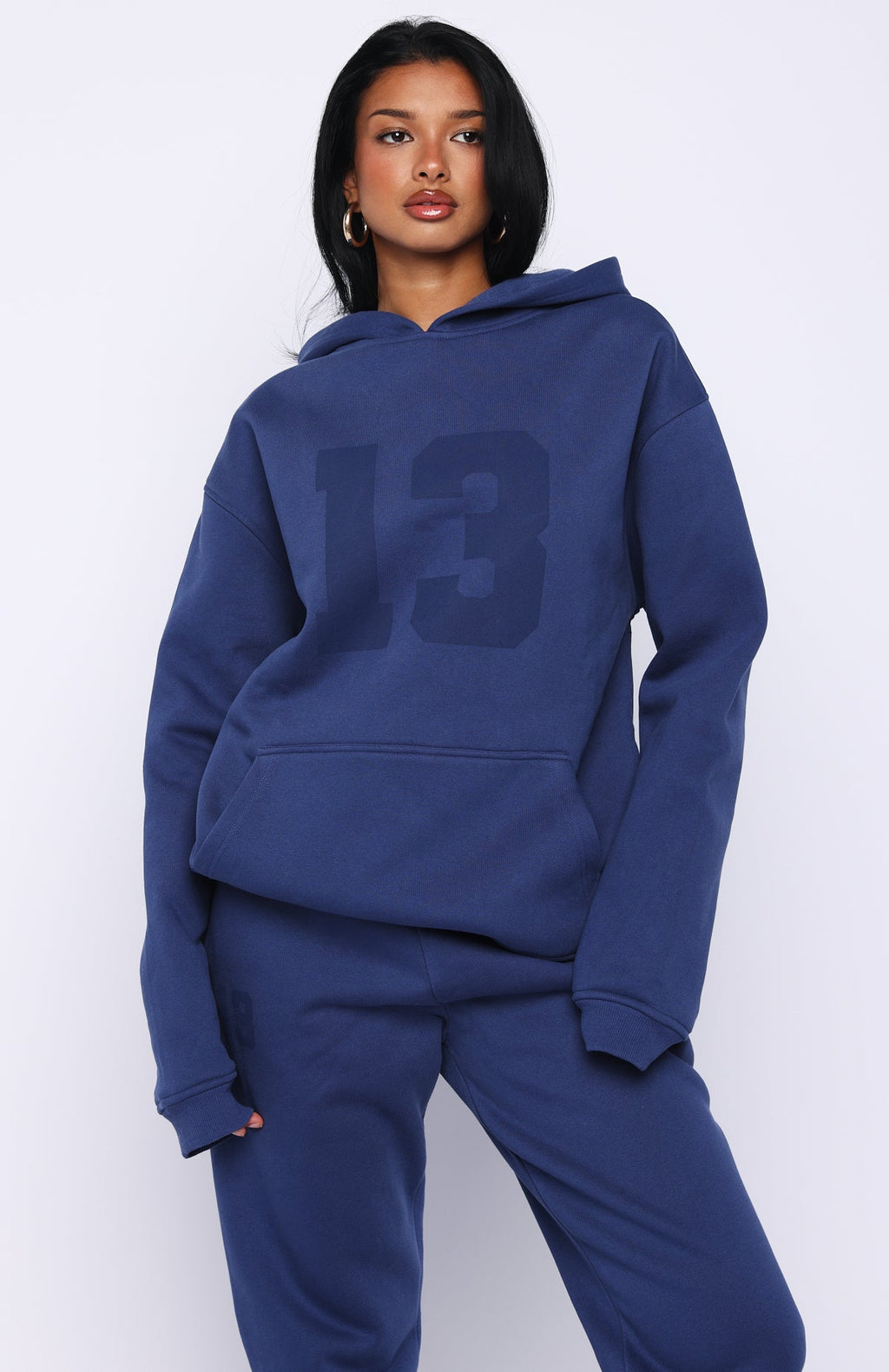 It's Your Chance Oversized Hoodie Navy
